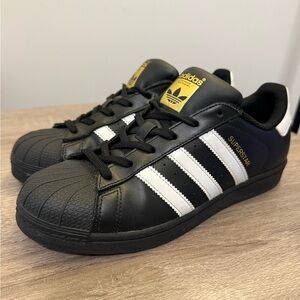 Adidas Superstar Black and White Sneakers